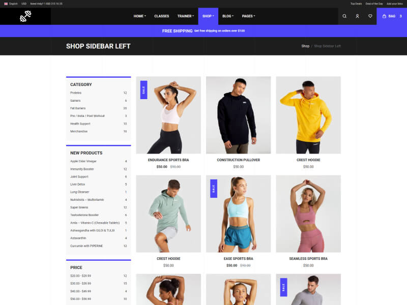SHOP SIDEBAR LEFT